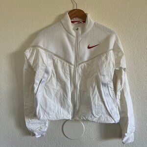 White Nike Warmup Jacket